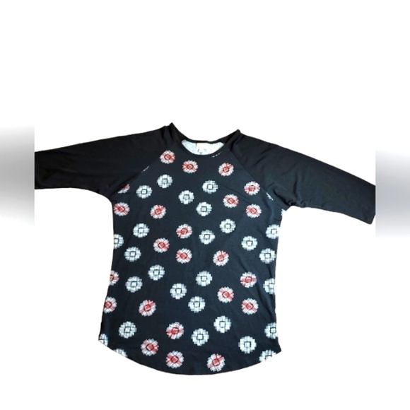 Lularoe XL Randy raglan sleeve baseball Top (18-20) - Picture 1 of 14
